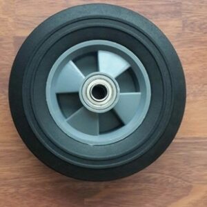 8"x2.2" solid wheel + bearing / plastic  rim
