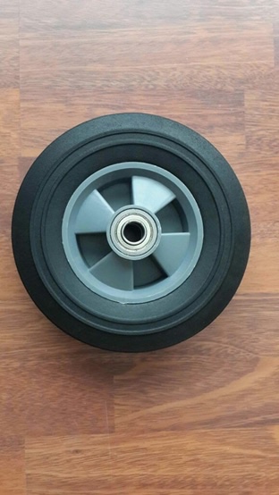 8"x2.2" solid wheel + bearing / plastic  rim