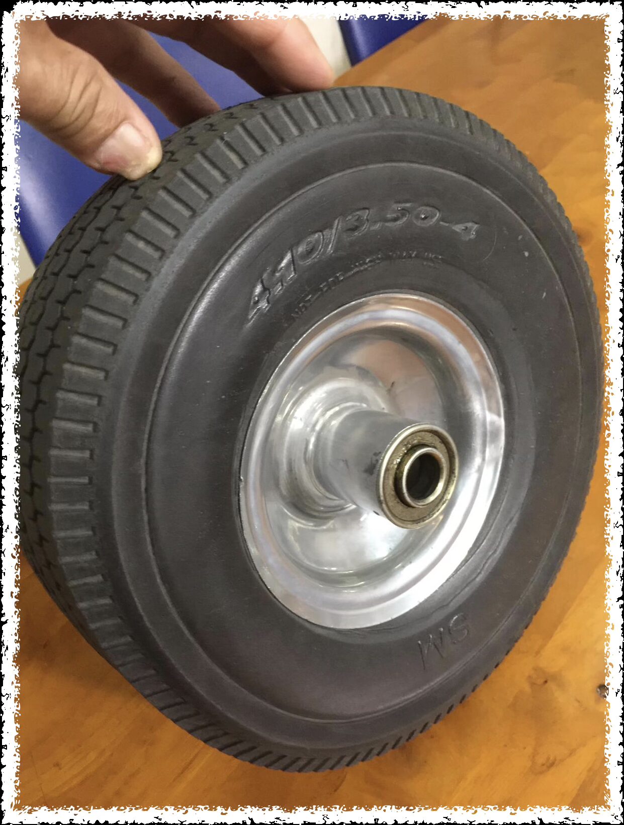 Flat Free 10” plastic rim