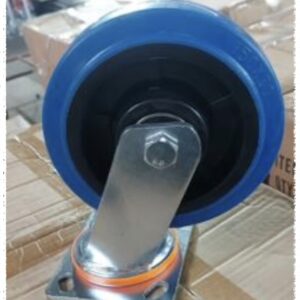 6" rubber elastic blue wheel movable (Rotativa)
