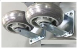 6" TPR round shape wheel fixed (Fija)