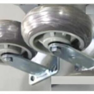 6" TPR round shape wheel fixed (Fija)