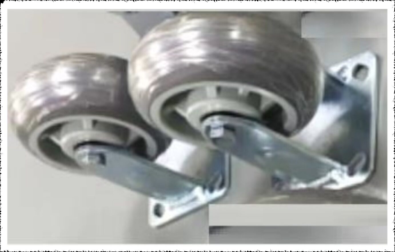 6" TPR round shape wheel fixed (Fija)